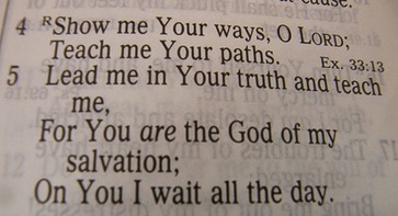 Psalm 25 v.4,5
